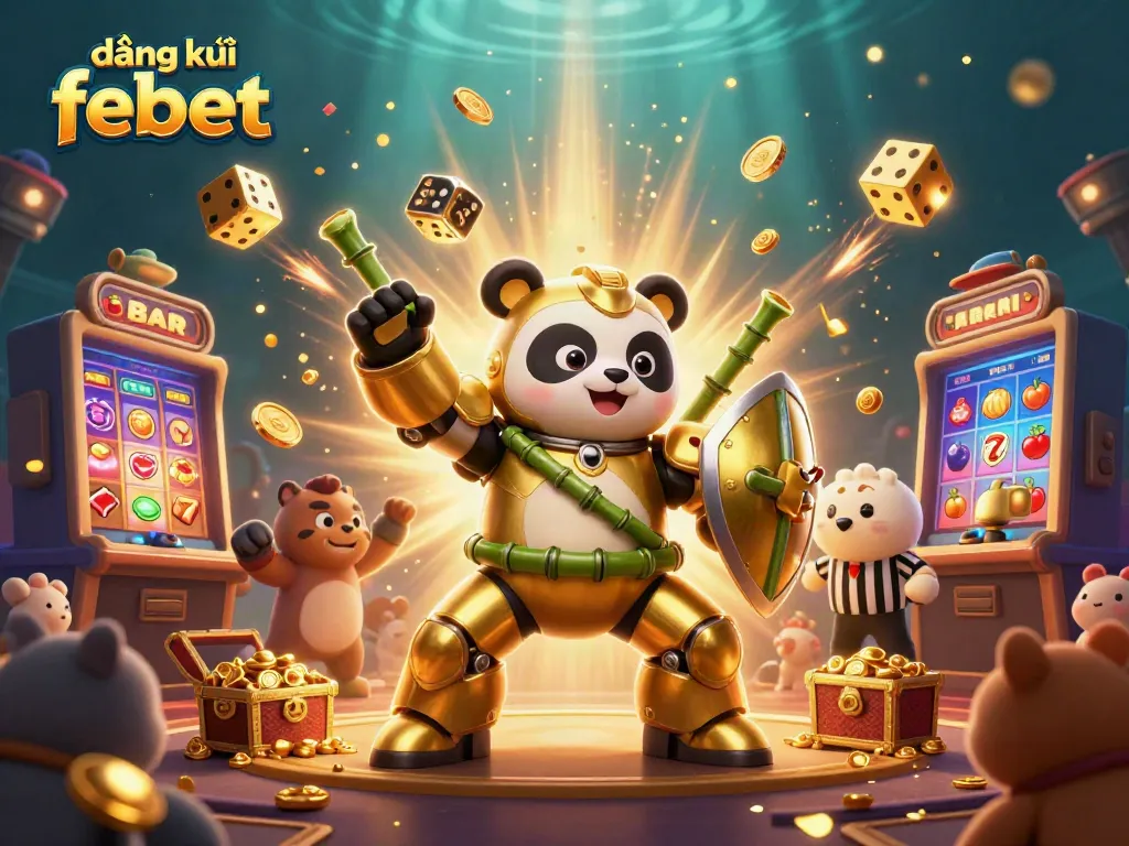 Engage in exciting adventures with the 3D panda mech-suit and slot machine, đăng ký febet for thrilling gameplay.