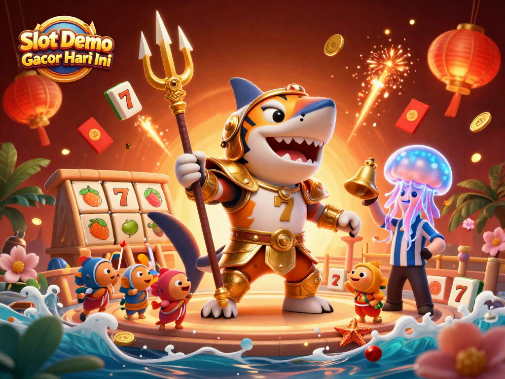 Play Slot Demo Gacor Hari Ini with thrilling underwater action and vibrant casino elements all around!