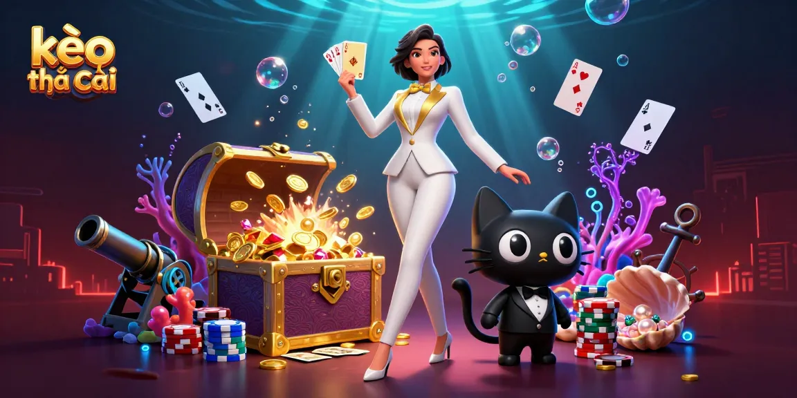 Experience the thrilling action of kèo nhà cái with a glamorous character in a casino scene.